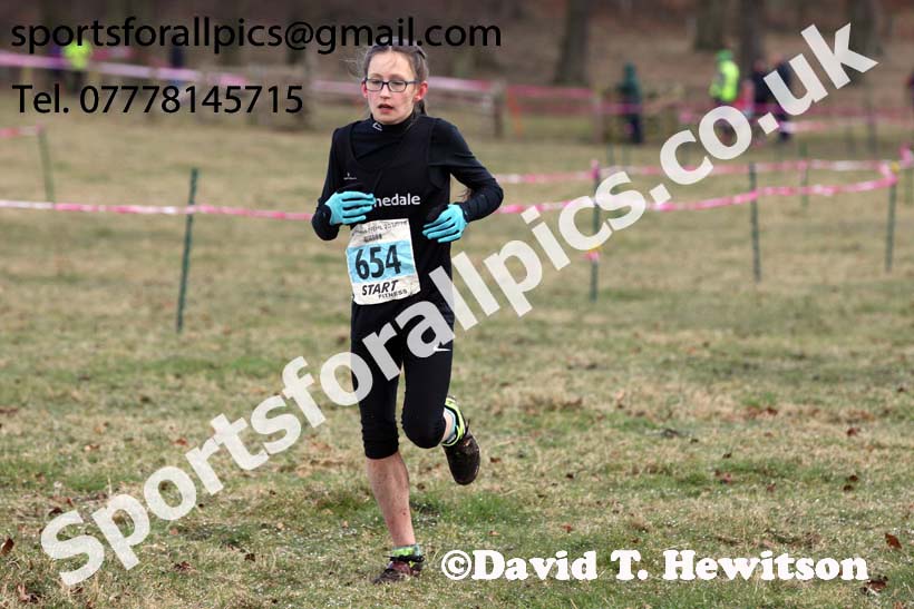 Girls under-13s Start Fitness NEHL, Alnwick. Photo: David T. Hewitson/Sports for All Pics